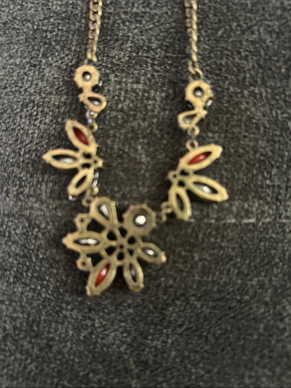 Chloe + Isabel Multicolor Crystal Floral Bib Necklace - Orange, Purple, Yellow - Picture 6 of 6